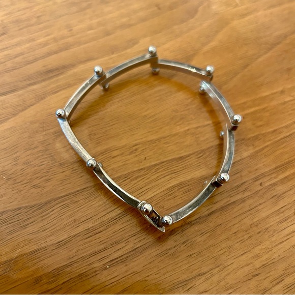 Unique Rare Silver Pin and Bar Link Bracelet 925 - Picture 2 of 7